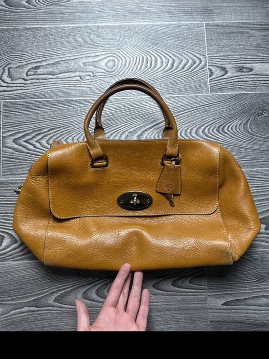Mulberry Handbags - Mulberry Caramel Brown Leather Satchel with Turn-Lock